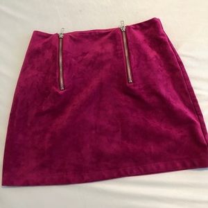 forever 21 suede mini skirt